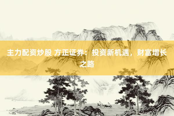 主力配资炒股 方正证券：投资新机遇，财富增长之路