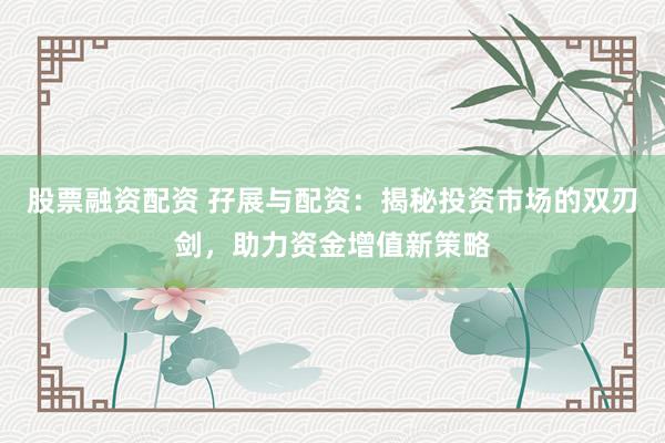股票融资配资 孖展与配资：揭秘投资市场的双刃剑，助力资金增值新策略