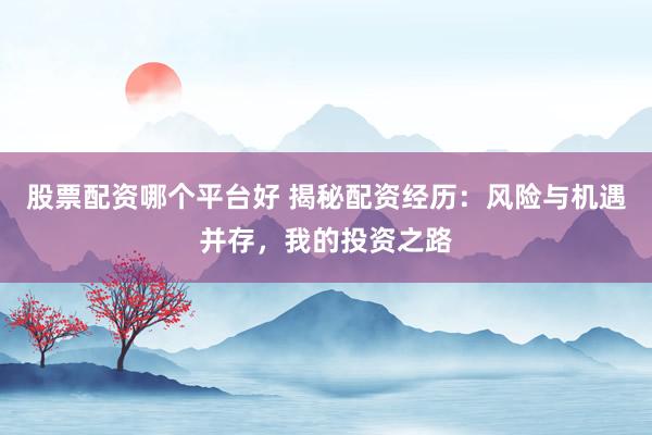 股票配资哪个平台好 揭秘配资经历：风险与机遇并存，我的投资之路