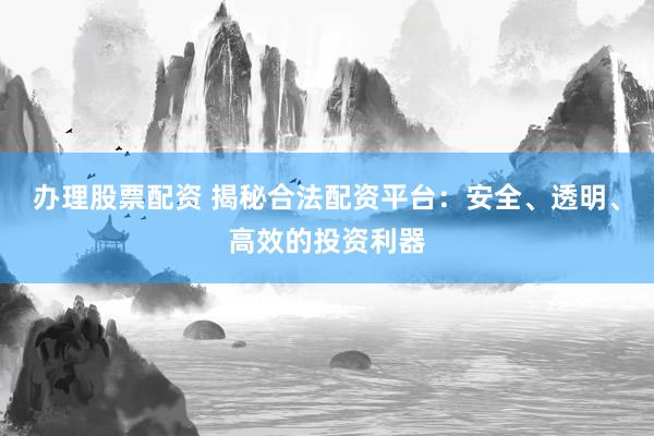 办理股票配资 揭秘合法配资平台：安全、透明、高效的投资利器