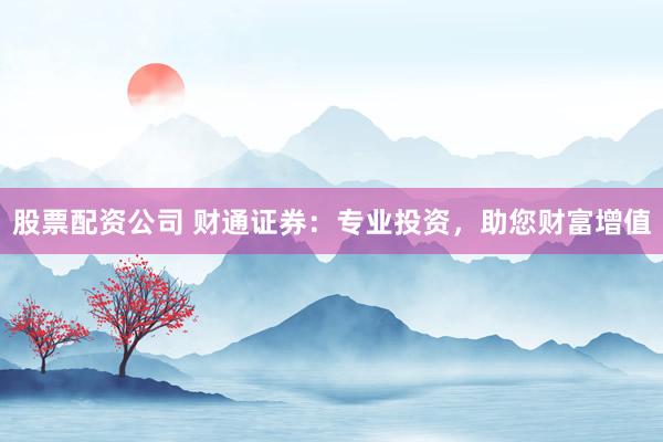 股票配资公司 财通证券：专业投资，助您财富增值